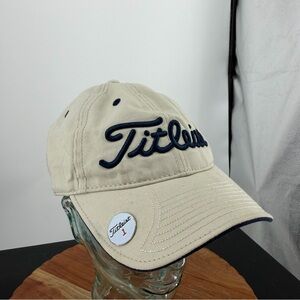 Titleist Unstructured Ball Marker Hat beige khaki blue